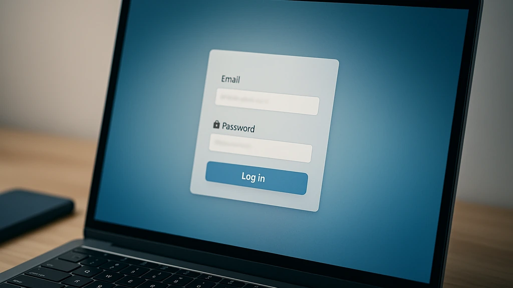Hotmail/Outlook : illustration d’un écran de connexion email sur ordinateur, guide rapide pour accéder à sa boîte @hotmail.com via outlook.com.