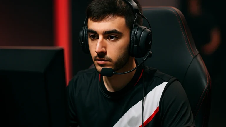 SkewMond (Rudy Semaan), jungler de G2 Esports, concentré en LAN