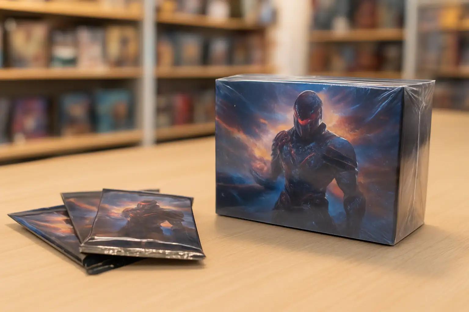 Coffret de cartes à collectionner premium avec boosters et emballage scellé