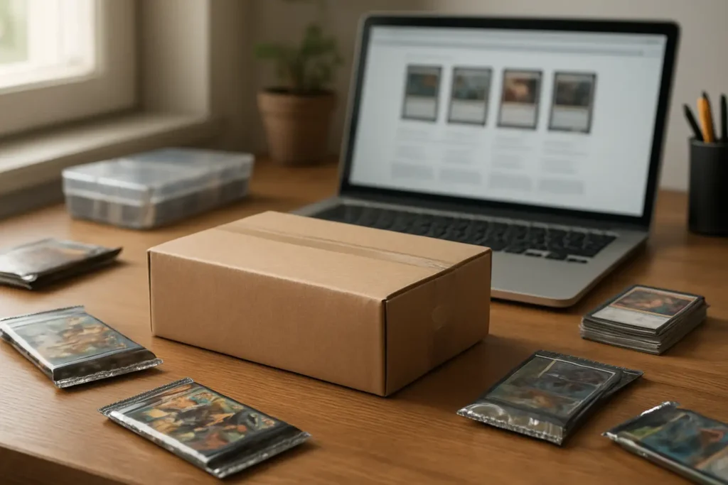 Coffret de cartes scellé et comparaison de prix pour un achat de collection gaming